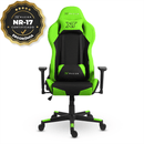 CADEIRA GAMER E ESCRITÓRIO XT RACER DEFENDER VERDE (ATENDE NORMA NR17)