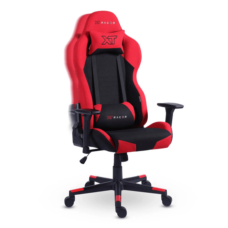 CADEIRA GAMER E ESCRITÓRIO XT RACER DEFENDER VERMELHA (ATENDE NORMA NR17)