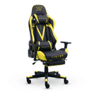 CADEIRA GAMER E ESCRITÓRIO XT RACER VIKING AMARELA COM APOIO PARA AS PERNAS