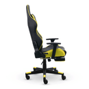CADEIRA GAMER E ESCRITÓRIO XT RACER VIKING AMARELA COM APOIO PARA AS PERNAS