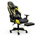 CADEIRA GAMER E ESCRITÓRIO XT RACER VIKING AMARELA COM APOIO PARA AS PERNAS