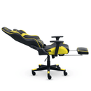 CADEIRA GAMER E ESCRITÓRIO XT RACER VIKING AMARELA COM APOIO PARA AS PERNAS