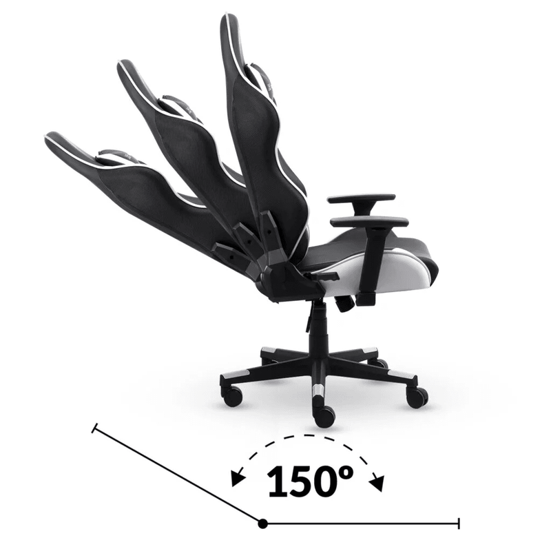 CADEIRA GAMER E ESCRITÓRIO XT RACER VIKING BRANCA