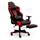CADEIRA GAMER E ESCRITÓRIO XT RACER VIKING VERMELHA COM APOIO PARA AS PERNAS