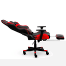 CADEIRA GAMER E ESCRITÓRIO XT RACER VIKING VERMELHA COM APOIO PARA AS PERNAS